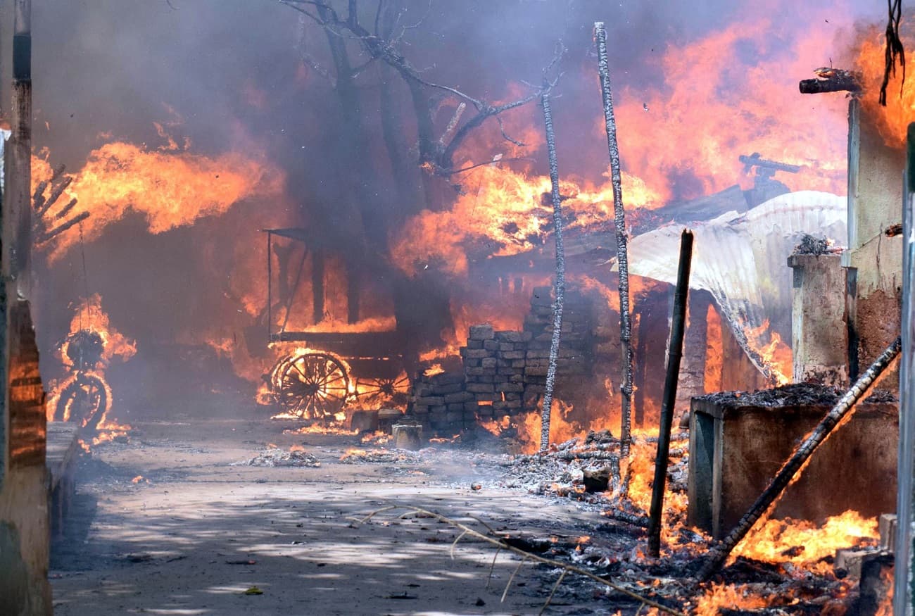  massive fire broke out