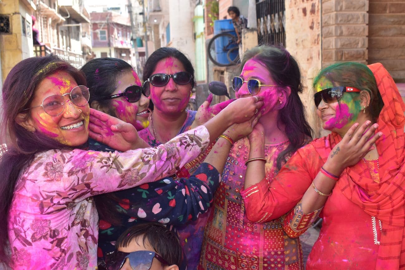 Every body and mind drenched in showers of colors