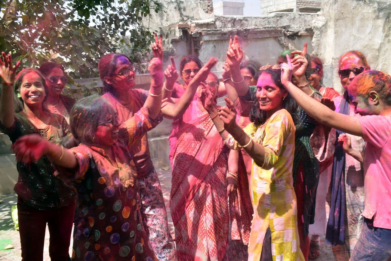 Every body and mind drenched in showers of colors