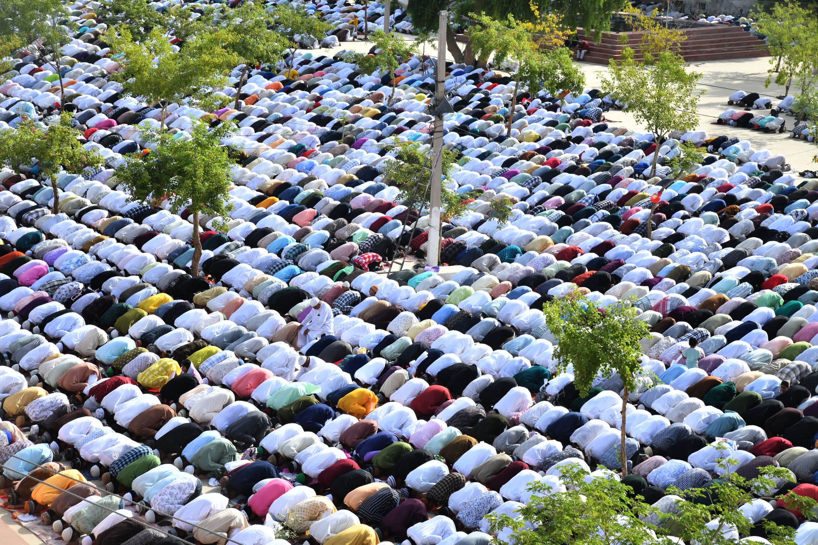 Eid congregational prayer at Badi Idgah on Eidul Adha