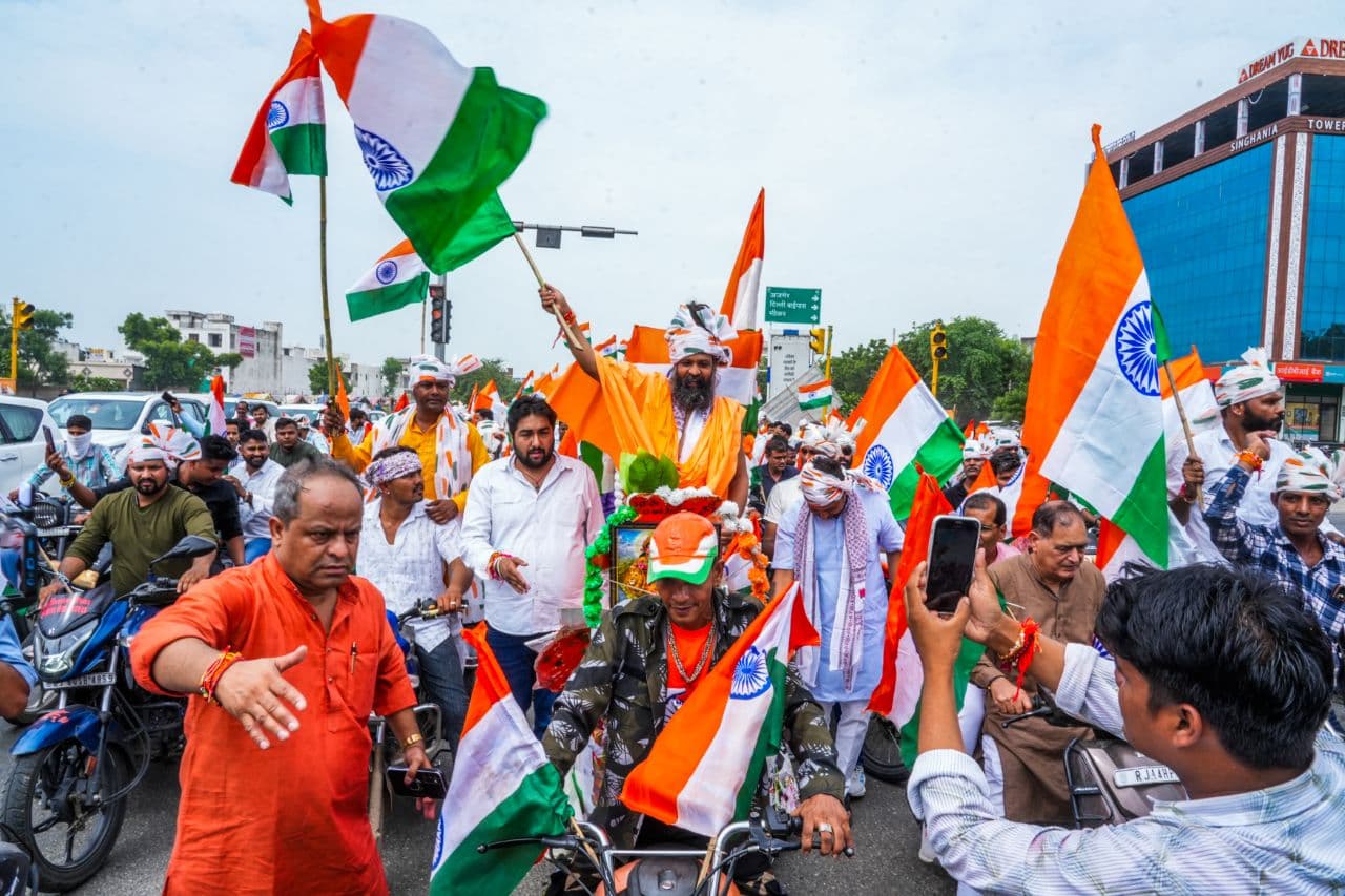 Tiranga Yatra in jaipur 
